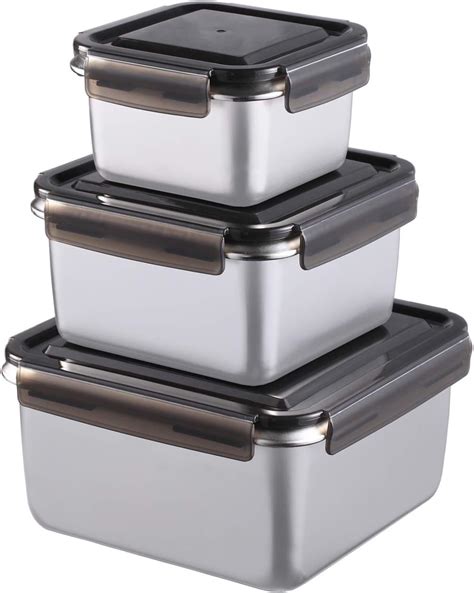 steel kitchen boxes|stainless steel food containers.